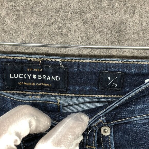 Lucky Brand Stella Skinny Jean Womens 6 / 28 Blue Low Rise Lightweight Stretch - Picture 6 of 13